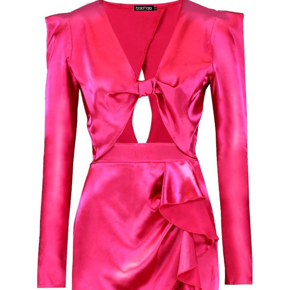 Satin Ruffle 2 Piece - Picture 2 of 4